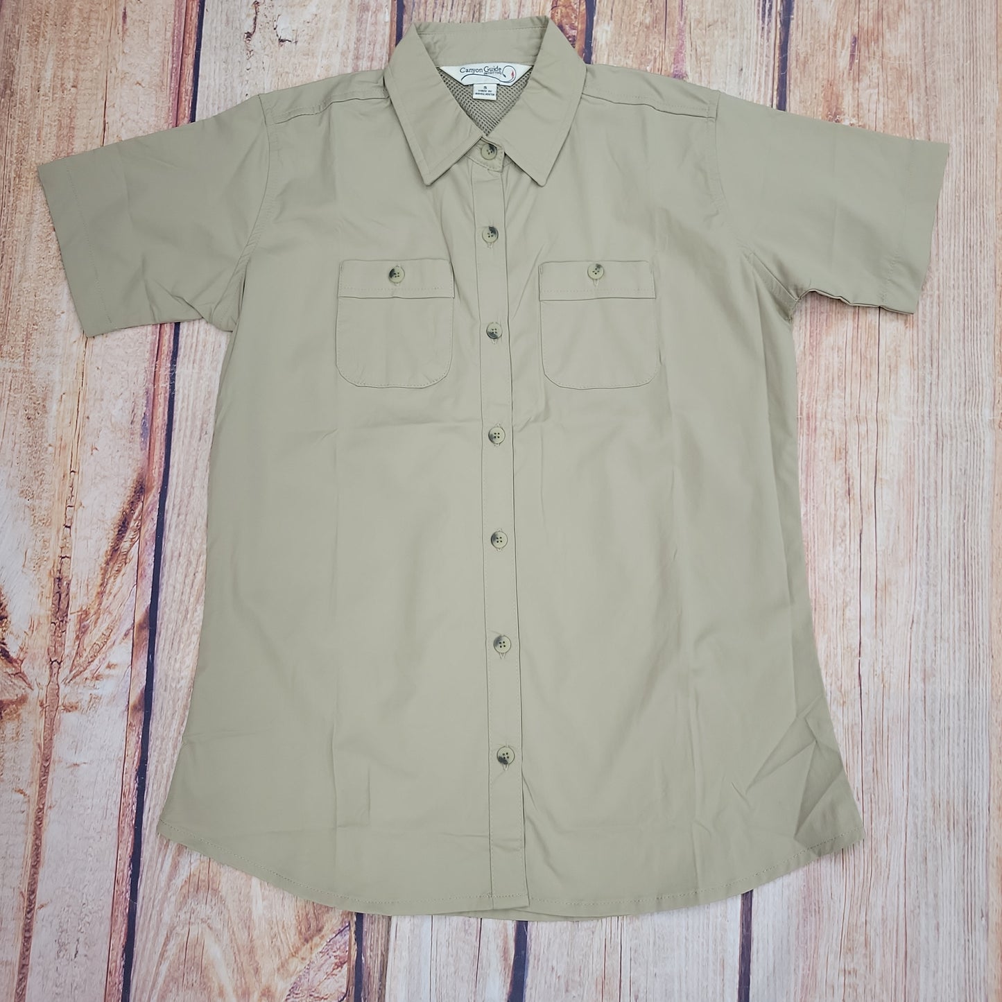 CLEARANCE CANYON GUIDE ALLYSON S/S VENTED BUTTON FRONT SHIRT