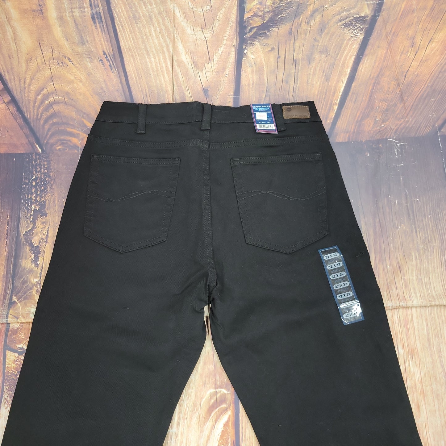 Grand River Traditional Fit Stretch Jeans BLACK
