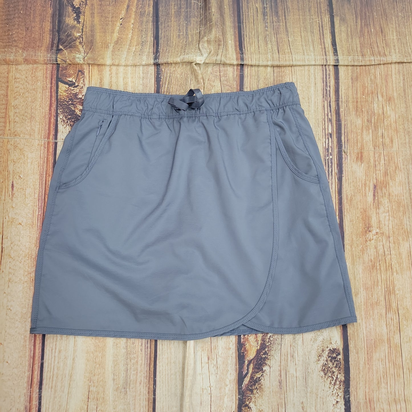 NORTH RIVER WOVEN SKORT SLATE BLUE NRL3034 CLEARANCE