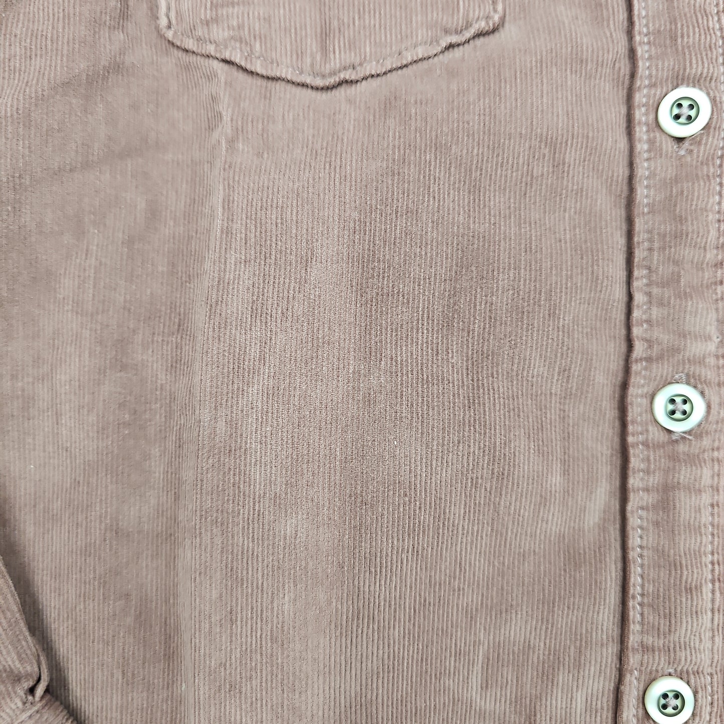 NORTH RIVER WOMEN'S CORDUROY LONG SLEEVE SHIRT ROSE TAUPE NRL6356