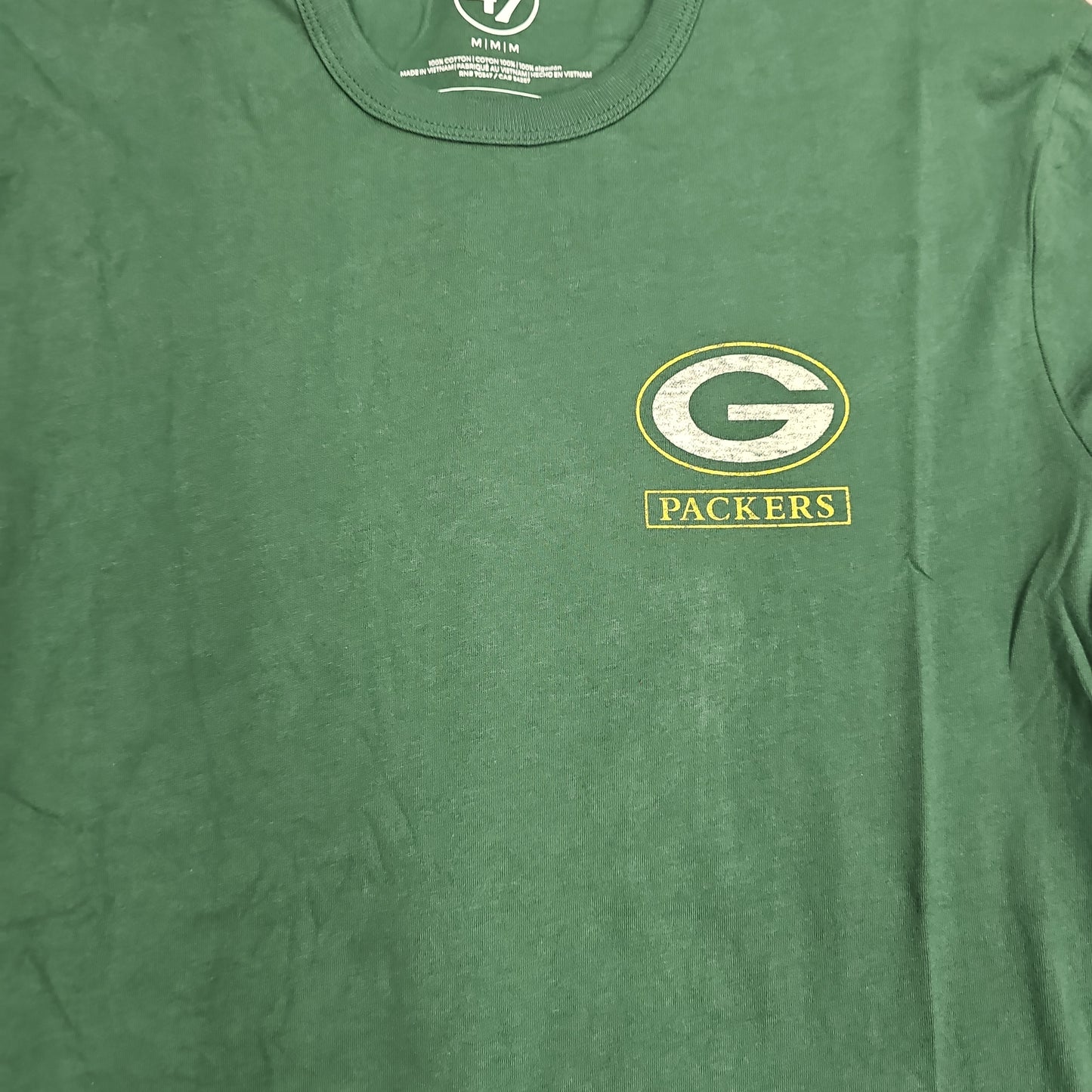 47 BRAND MEN'S GREEN BAY PACKER ELM GREEN  TRIPLE DOWN II FRANKLIN LS