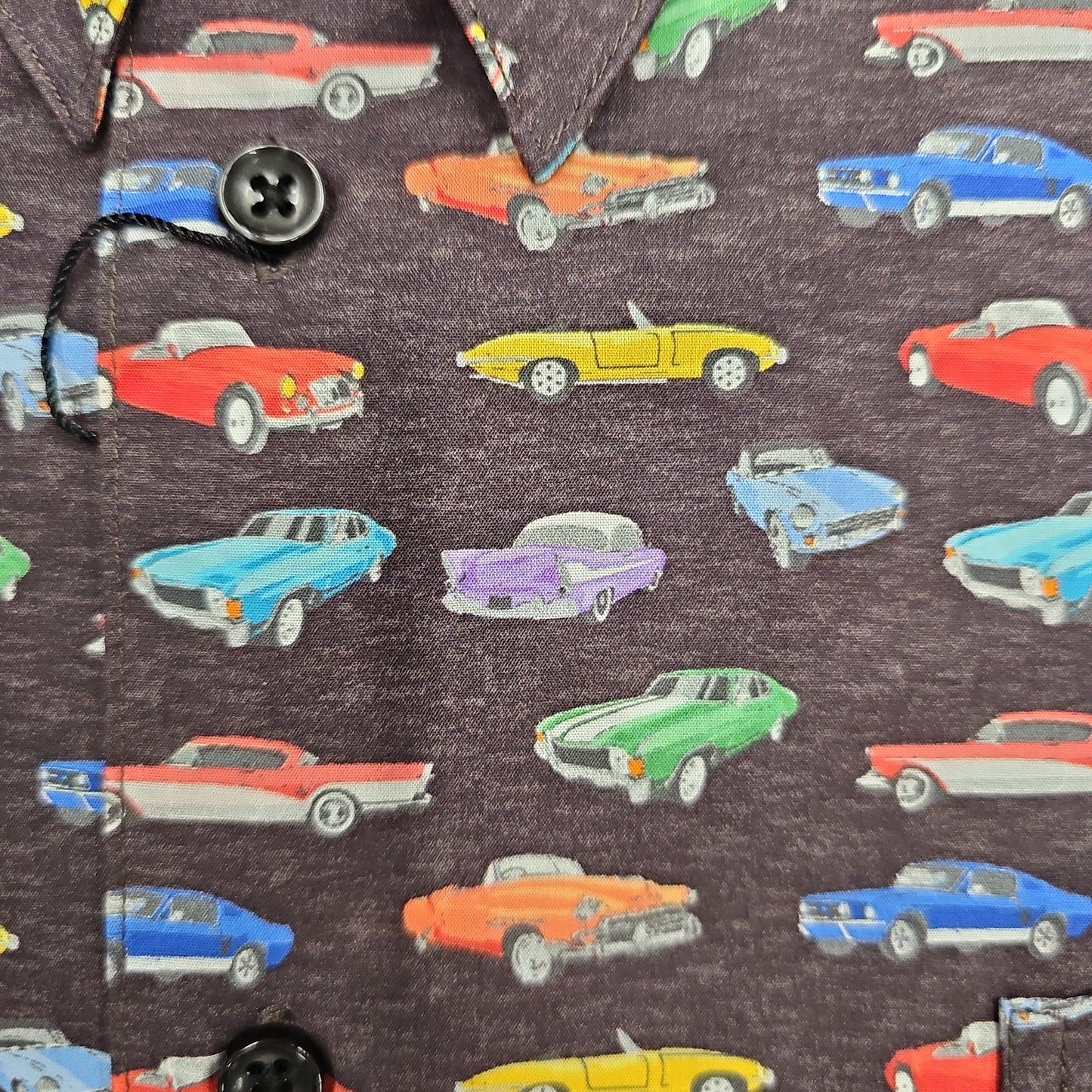 CLEARANCE FX FUSION VINTAGE CAR BUTTON UP