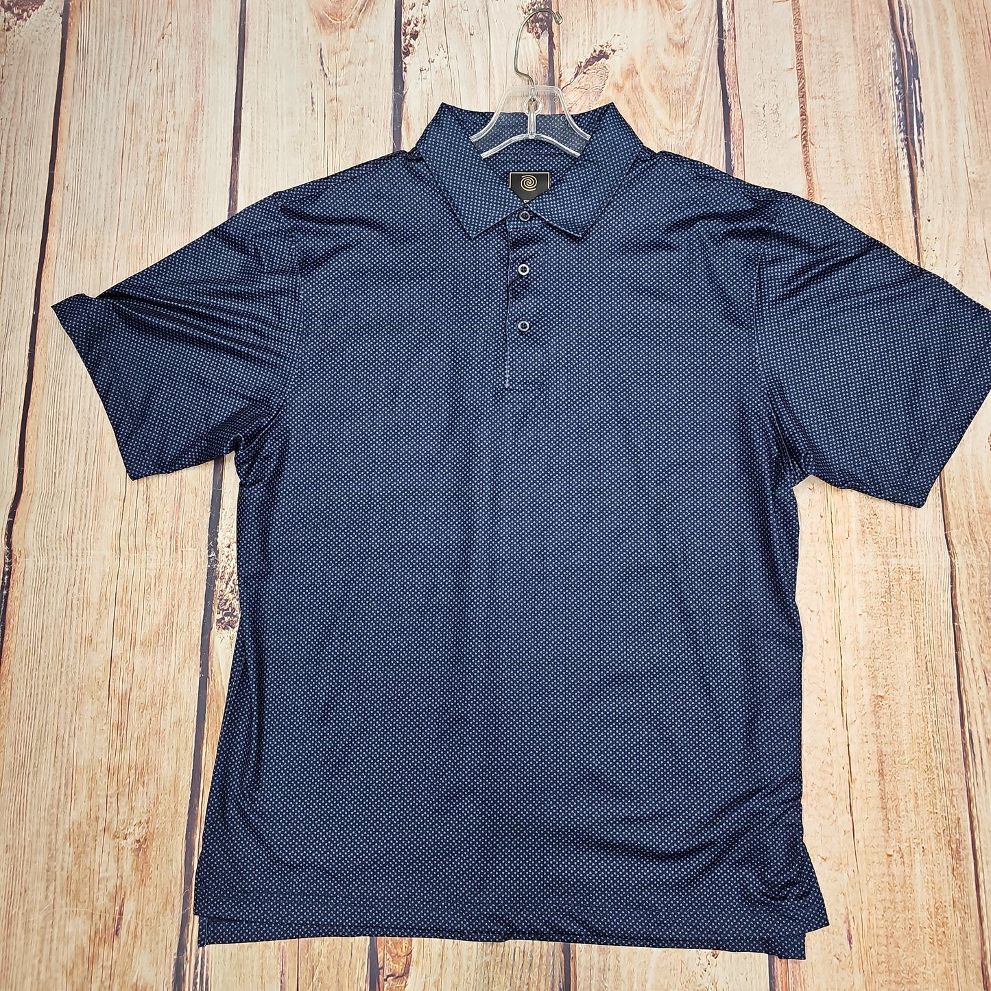 CLEARANCE FX FUSION GEO PRINT NAVY POLO