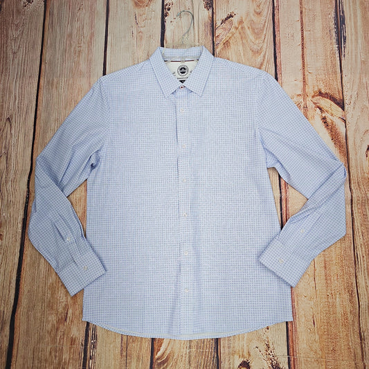 FLAG & ANTHEM STANTON LS PERFORMANCE SMALL CHECK BUTTON UP