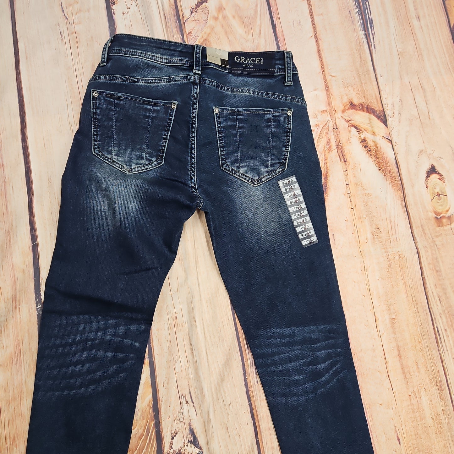 GRACE DEMIN DARK WASH SKINNY