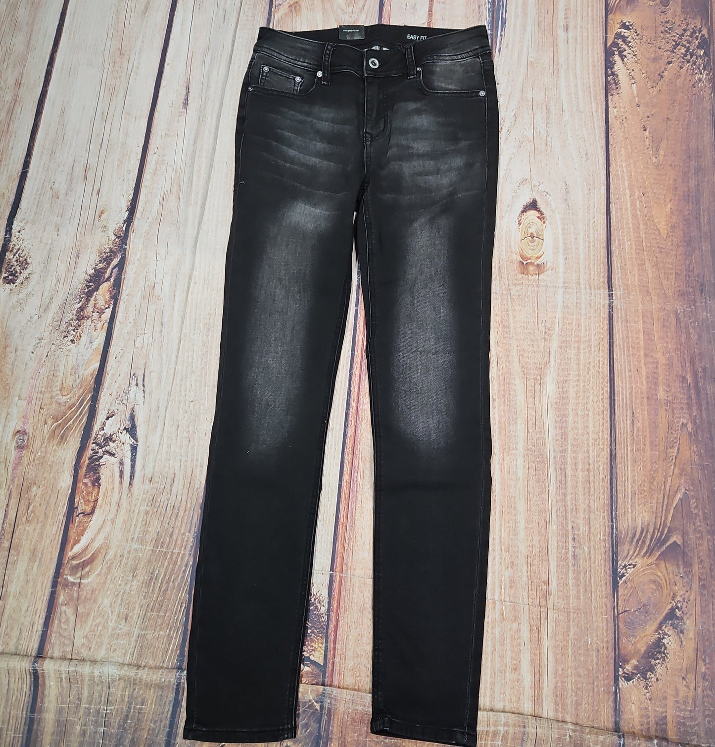 GRACE IN LA WOMEN'S EASY FIT JEAN BLACK EN938KT