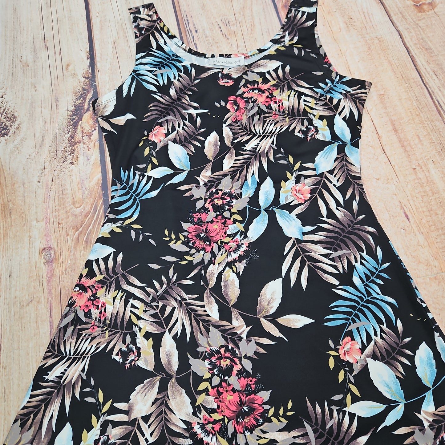 KEREN HART TROPICAL FLORAL DRESS 46032