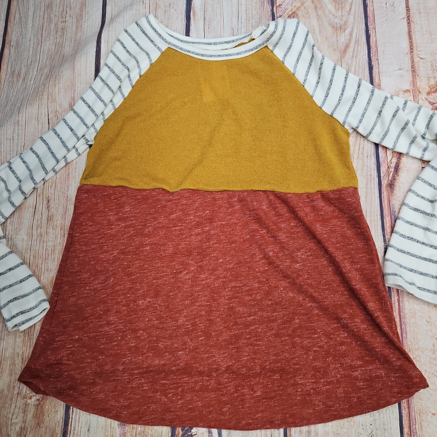 ASHLEY CLOTHING MUSTAND/RUST L/S 20113