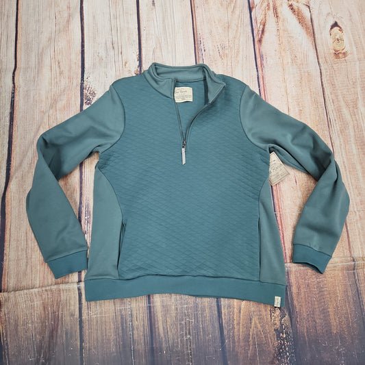 OLD RANCH SILVERWOOD 1/4 ZIP PULLOVER SILVER PINE