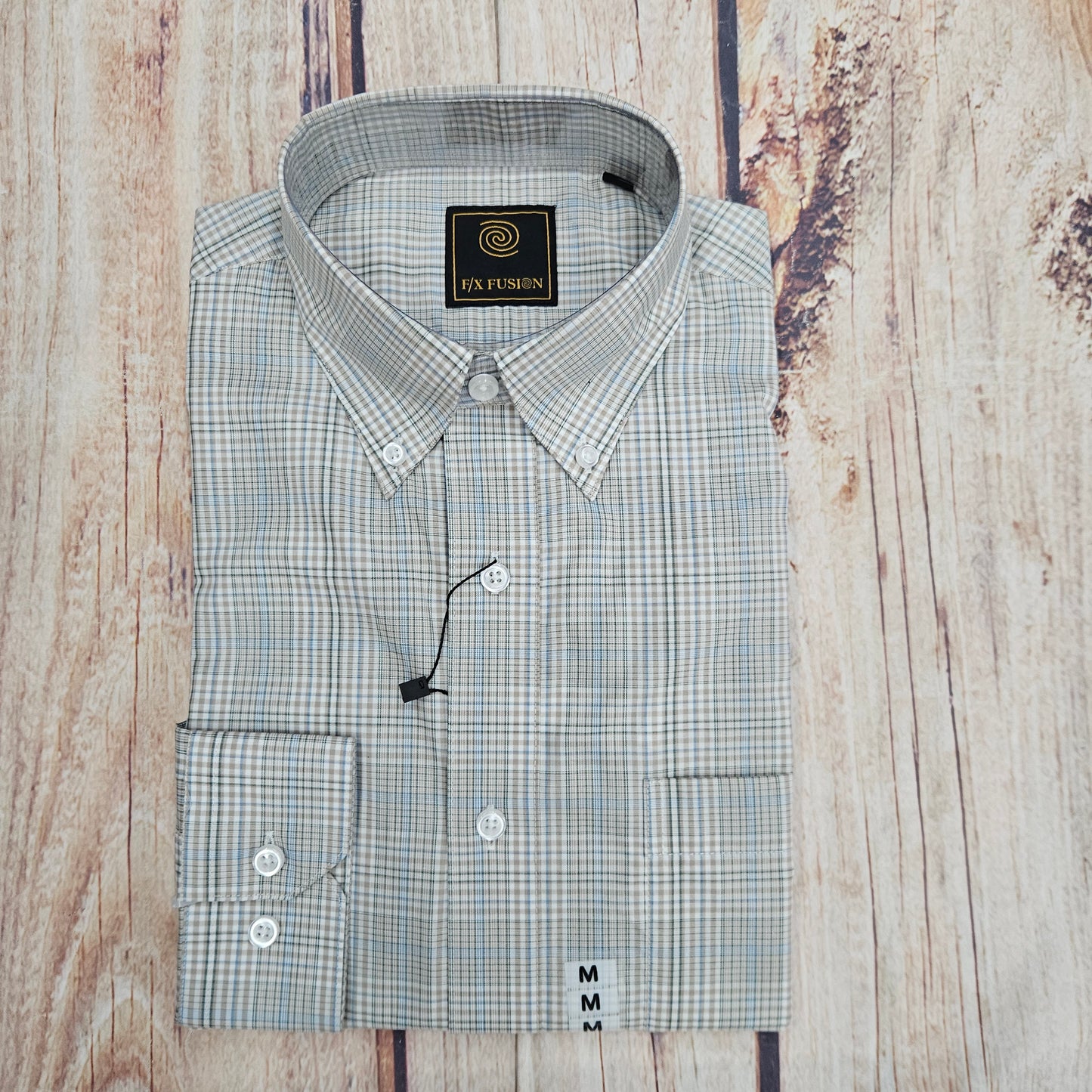 F/X FUSION MULTI PLAID ECRU FW10042