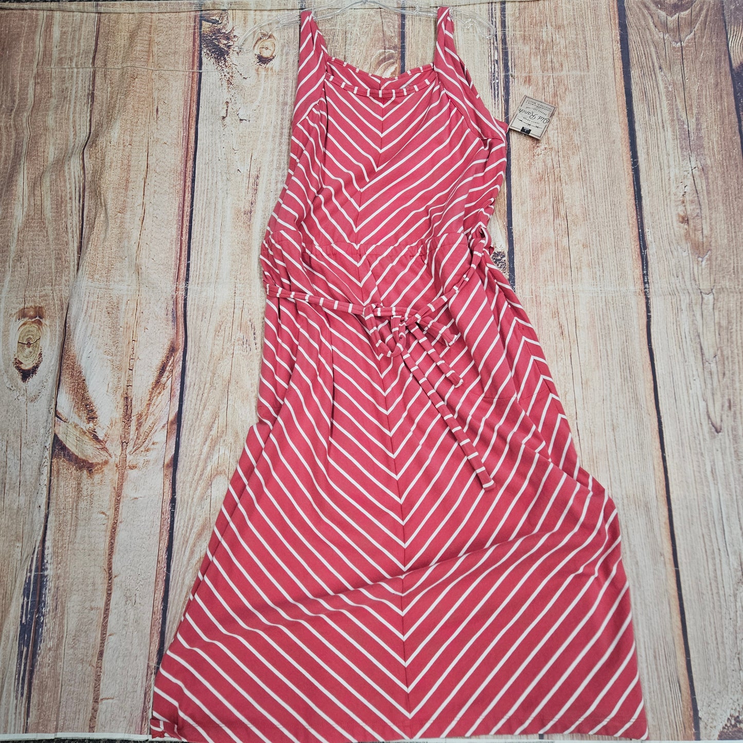 OLD RANCH BINDI STRIPED ROSE DRESS