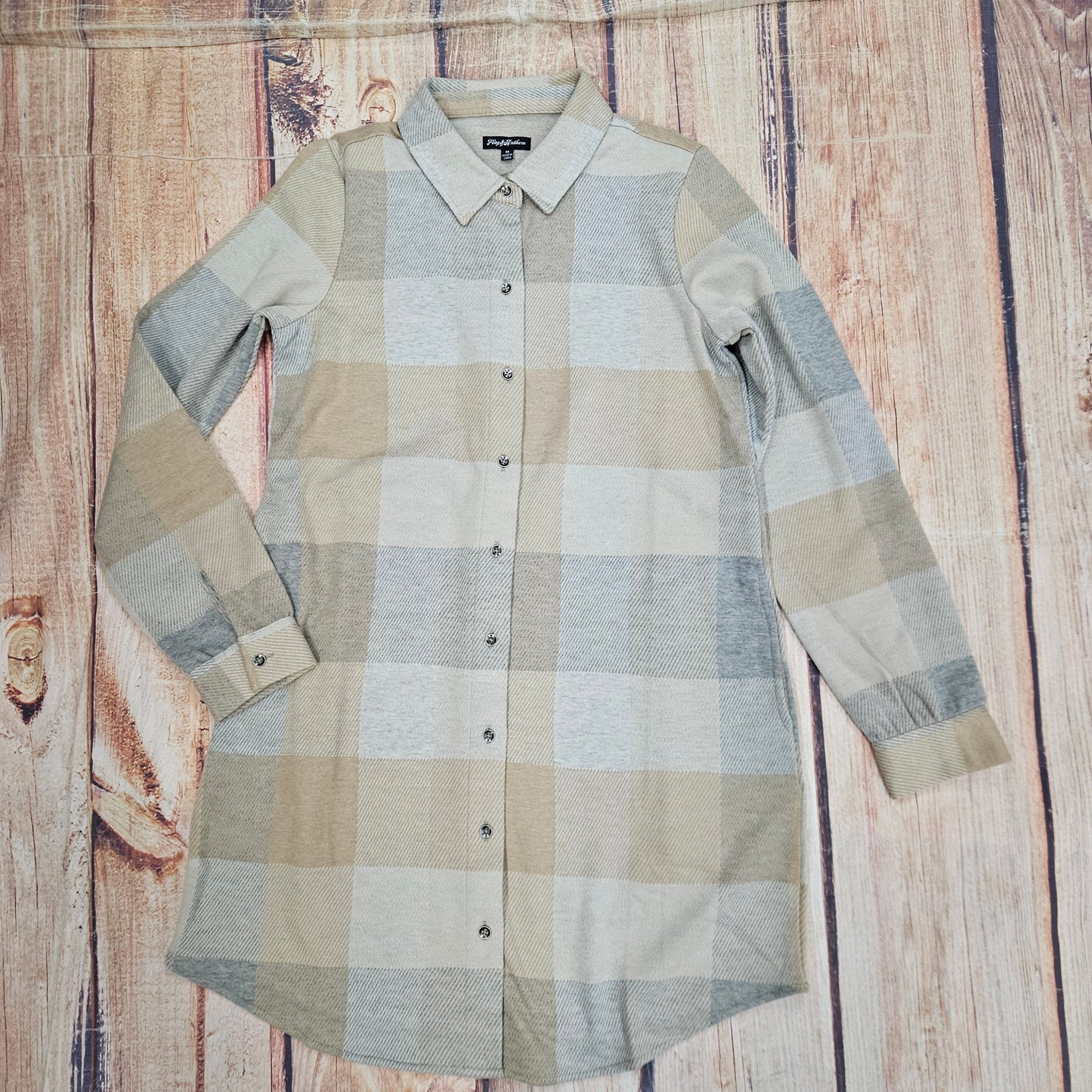 FLAG AND ANTHEM LYNDEN KNIT FLANNEL DRESS