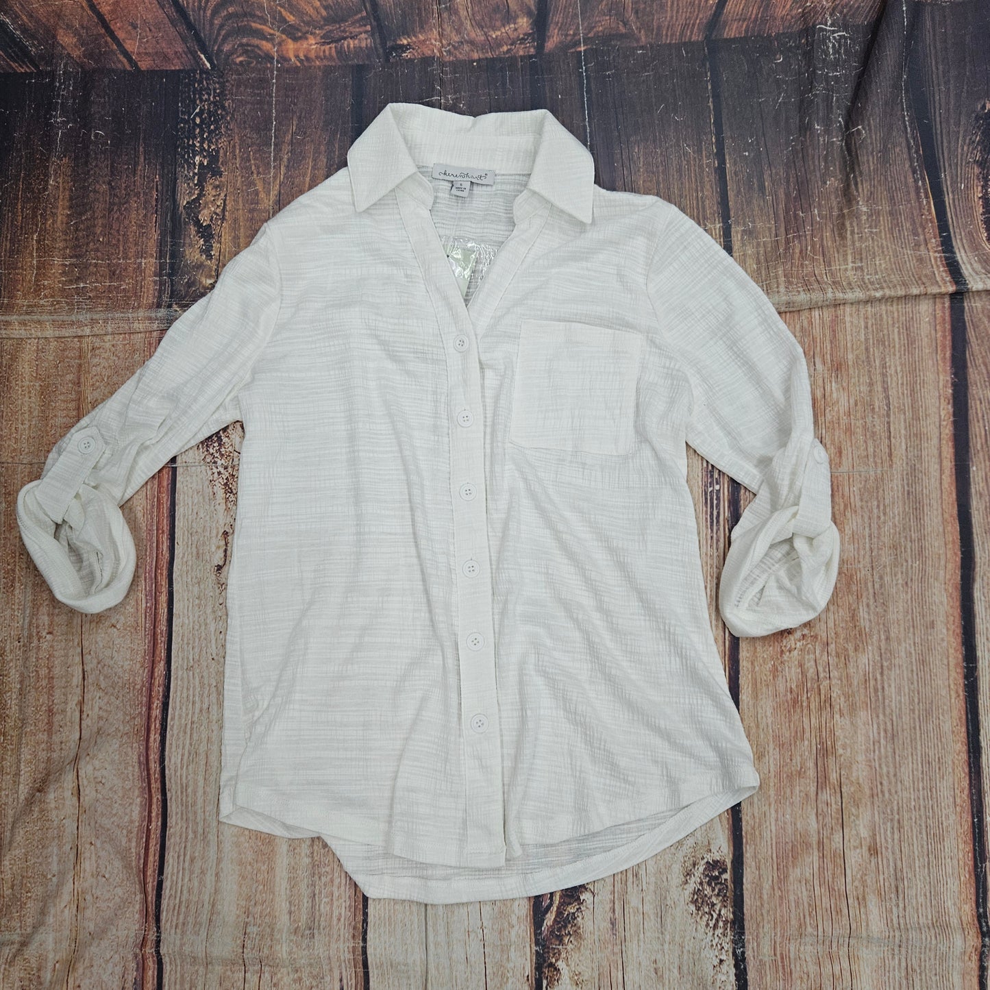 KERENHART WHITE 3/4 LENGTH SHIRT 28009
