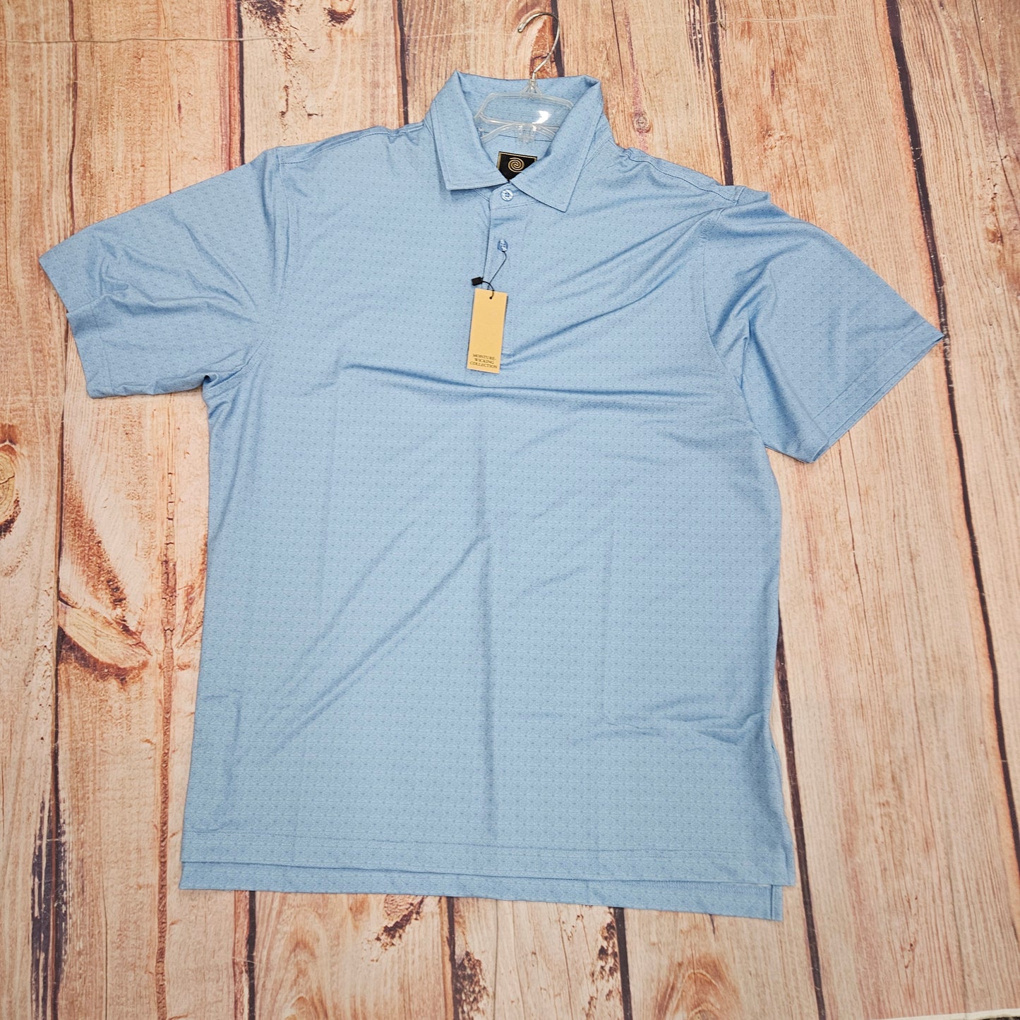 FX FUSION SOFT GEO PRINT POLO BABY BLUE 11064