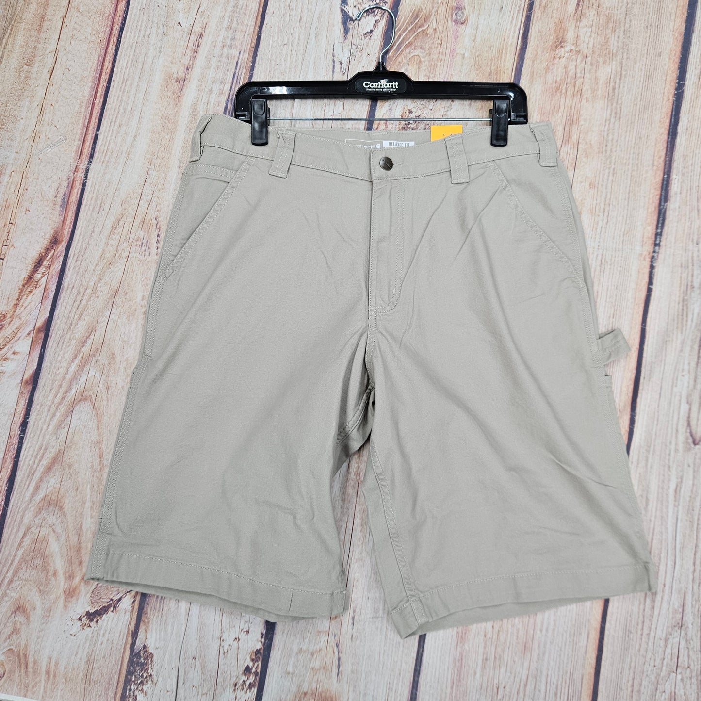 CARHARTT MNS RLXD FIT CANVAS UTILITY WORK SHORT 103652-232