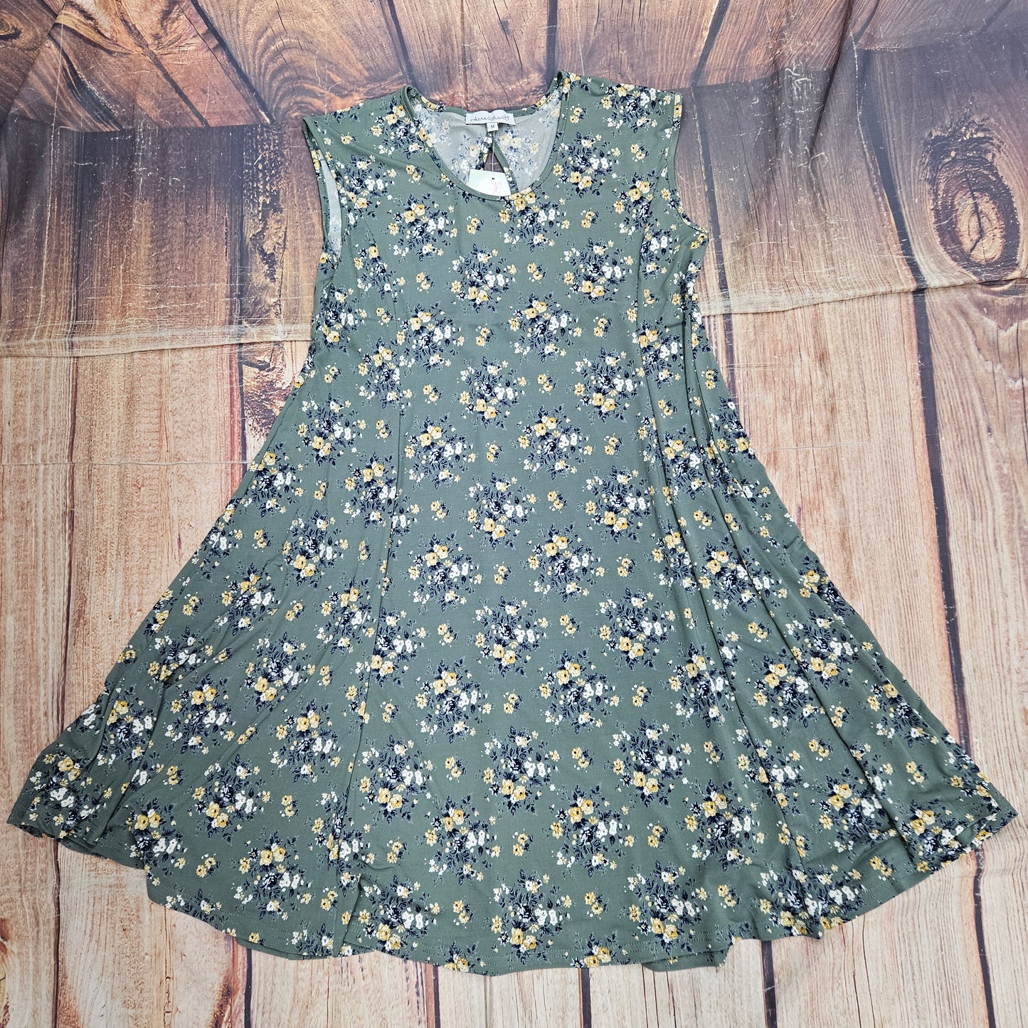 KERENHART GREEN FLORAL DRESS 48017
