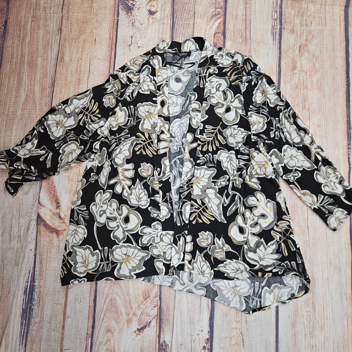 PAPILLON WOMENS LEAF PRINT HIGH LOW COVER UP PT18029