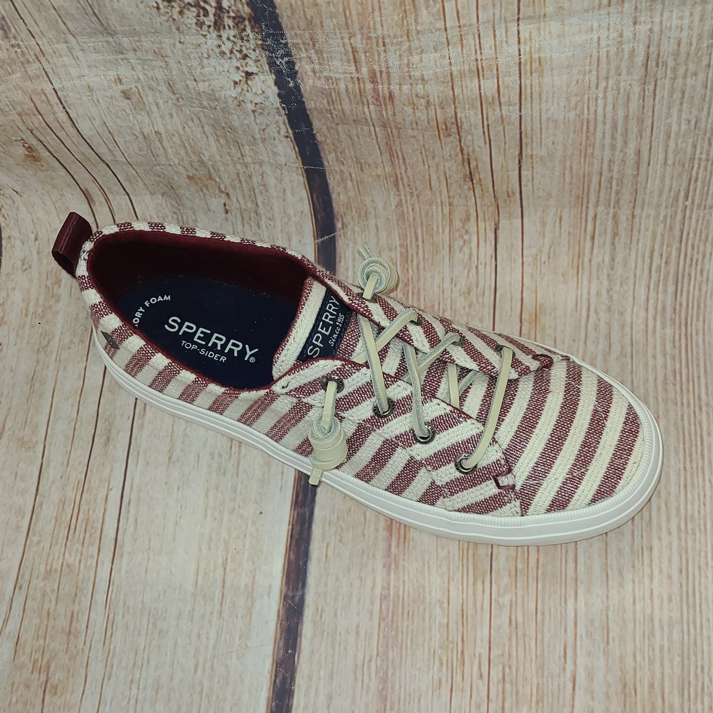CLEARANCE Sperry STS85941 Crest Vibe Stripe Cord Women's