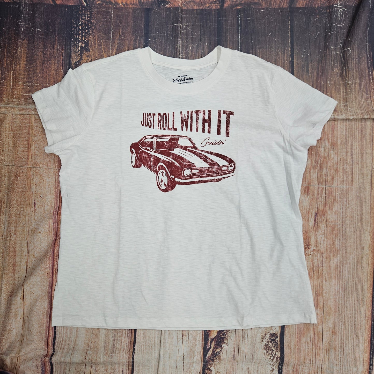FLAG AND ANTHEM JUST ROLL WITH IT SS TEE FA2KT7282W