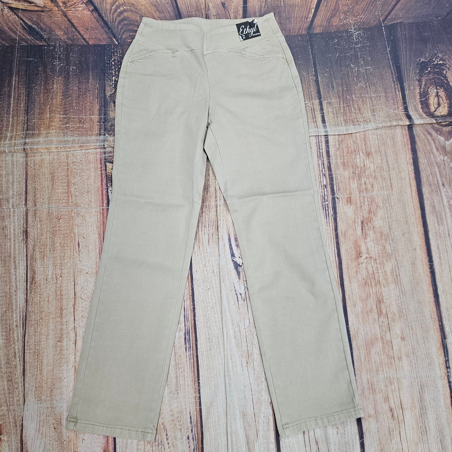 ETHYL PULL ON ANKLE TAN P491