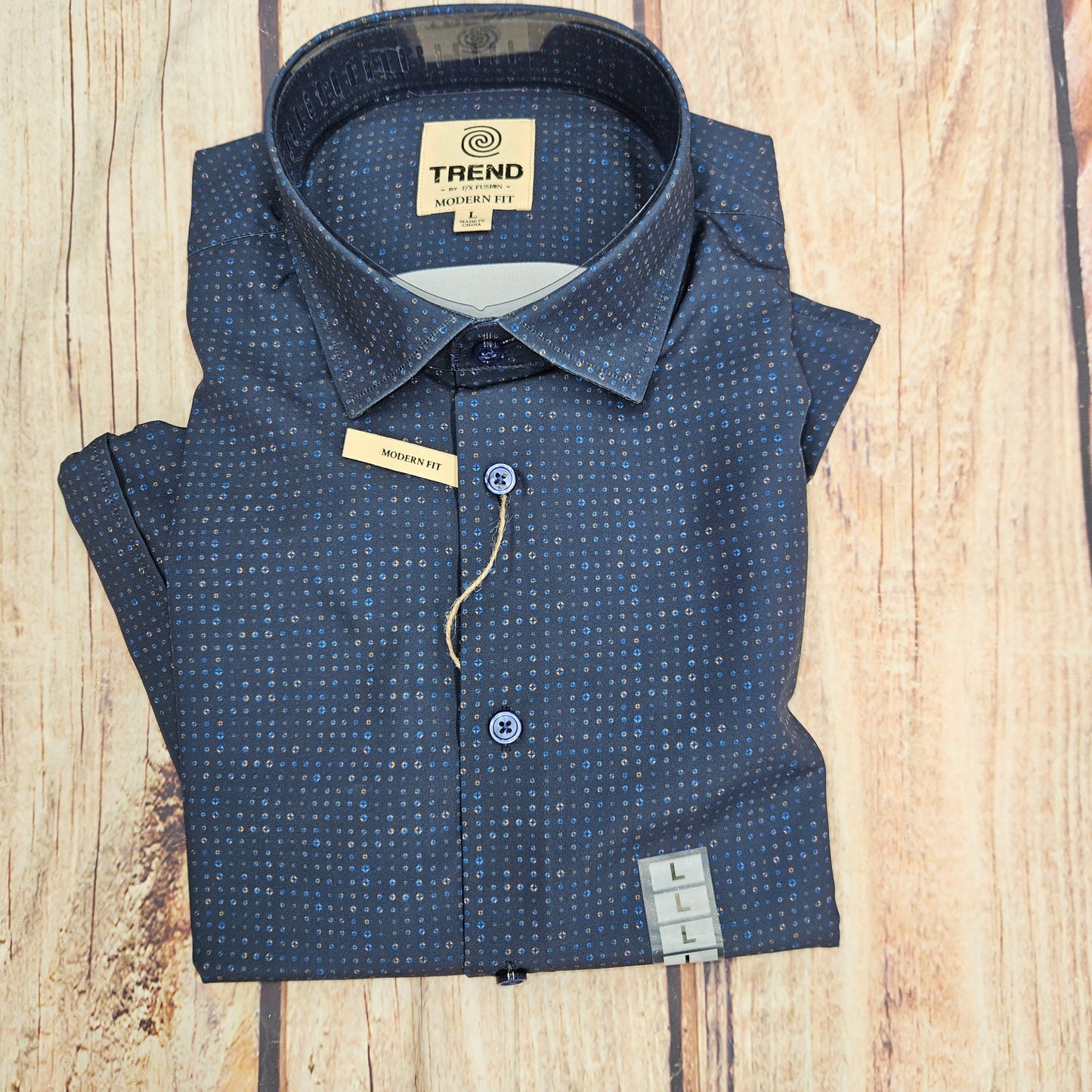 CLEARANCE FX FUSHION TREND SS DOT TO DOT NAVY ROYAL T1126