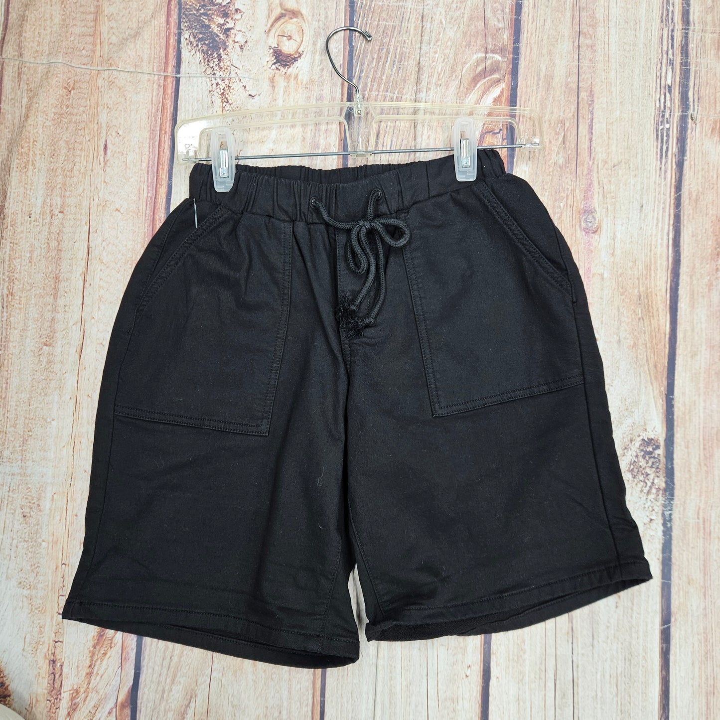 ETHYL PULL ON BLACK SHORT P509BLK