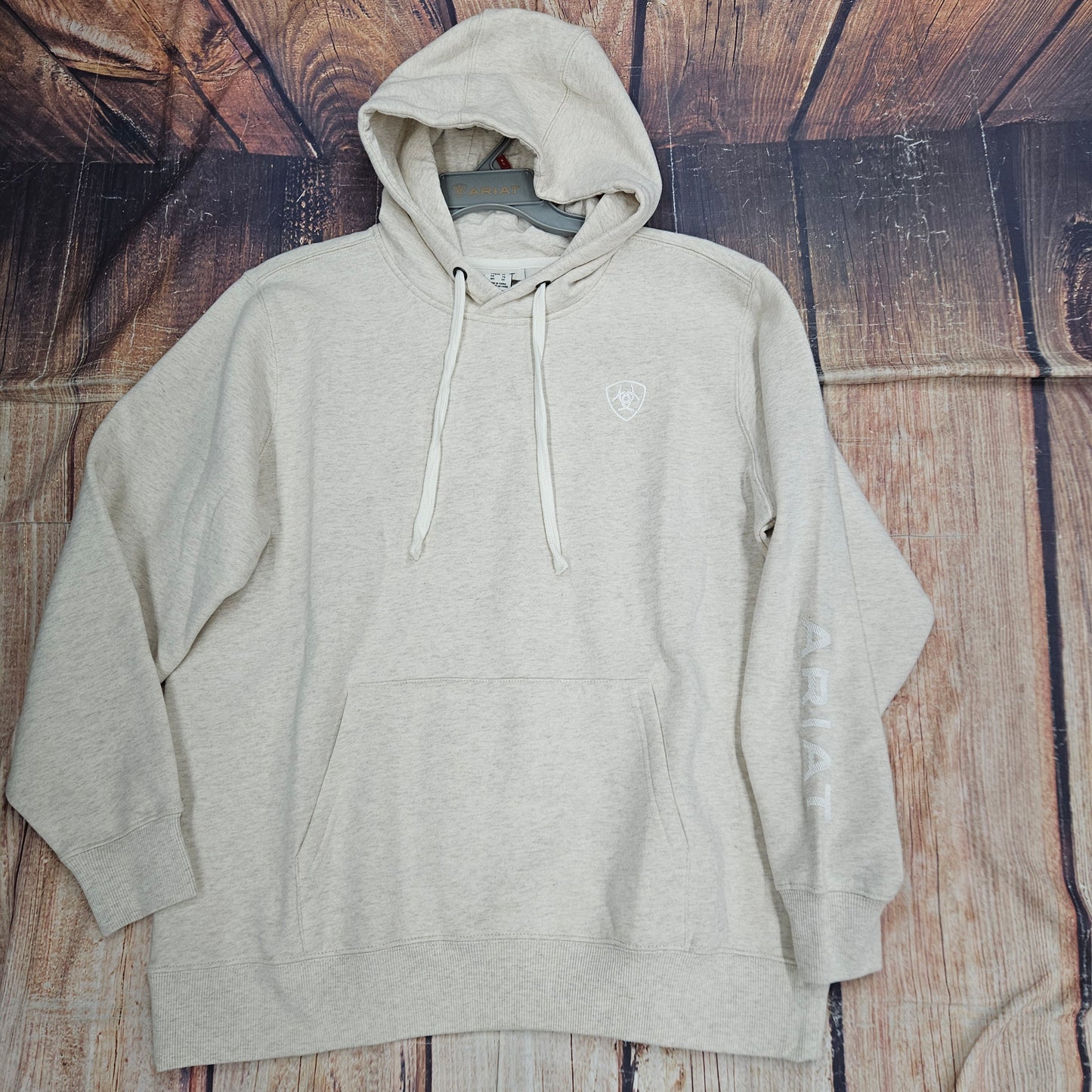 ARIAT WMNS LOGO HOOD OATMEAL 10062270