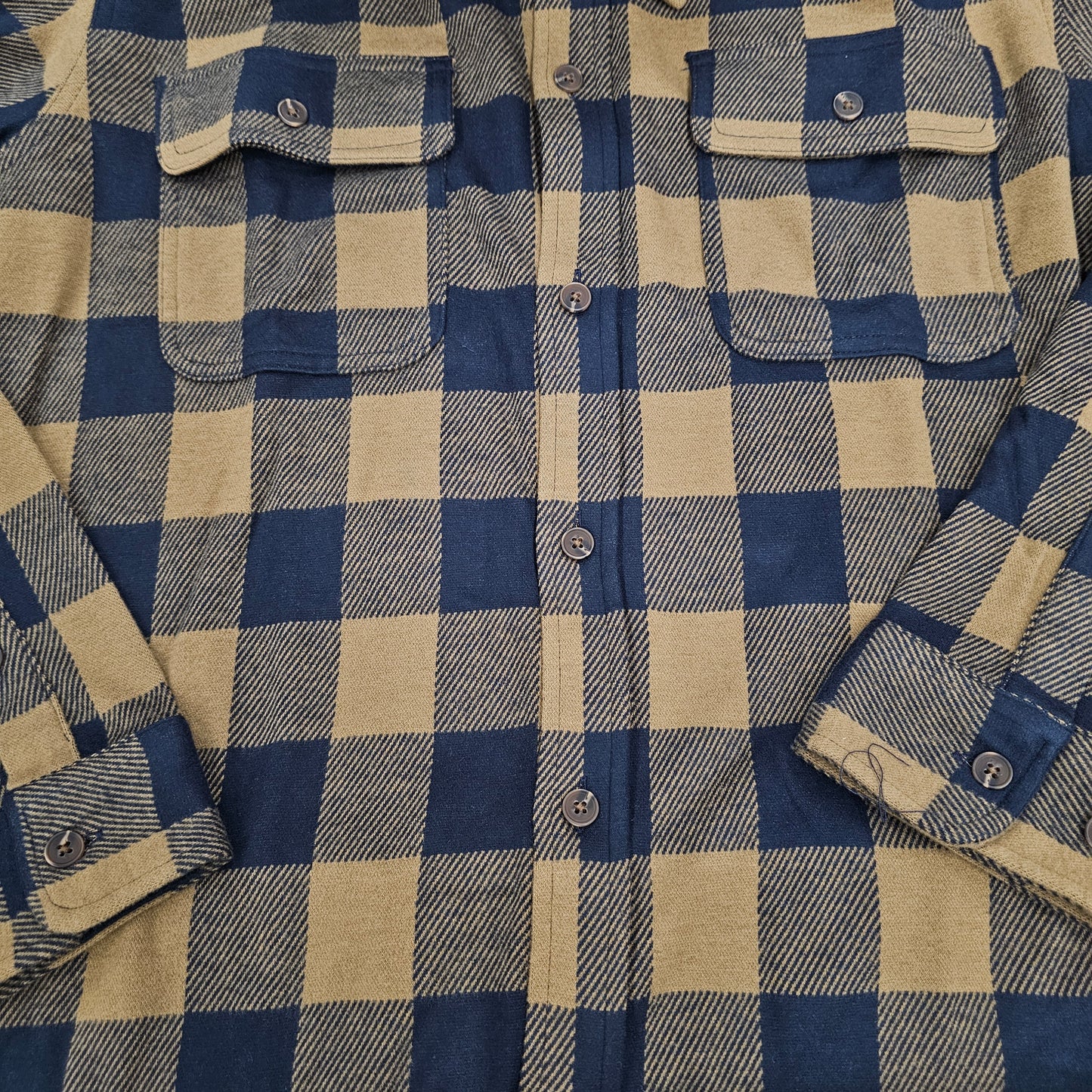 FX FUSION FLANNEL-NAVY/TAN CHECK- 335