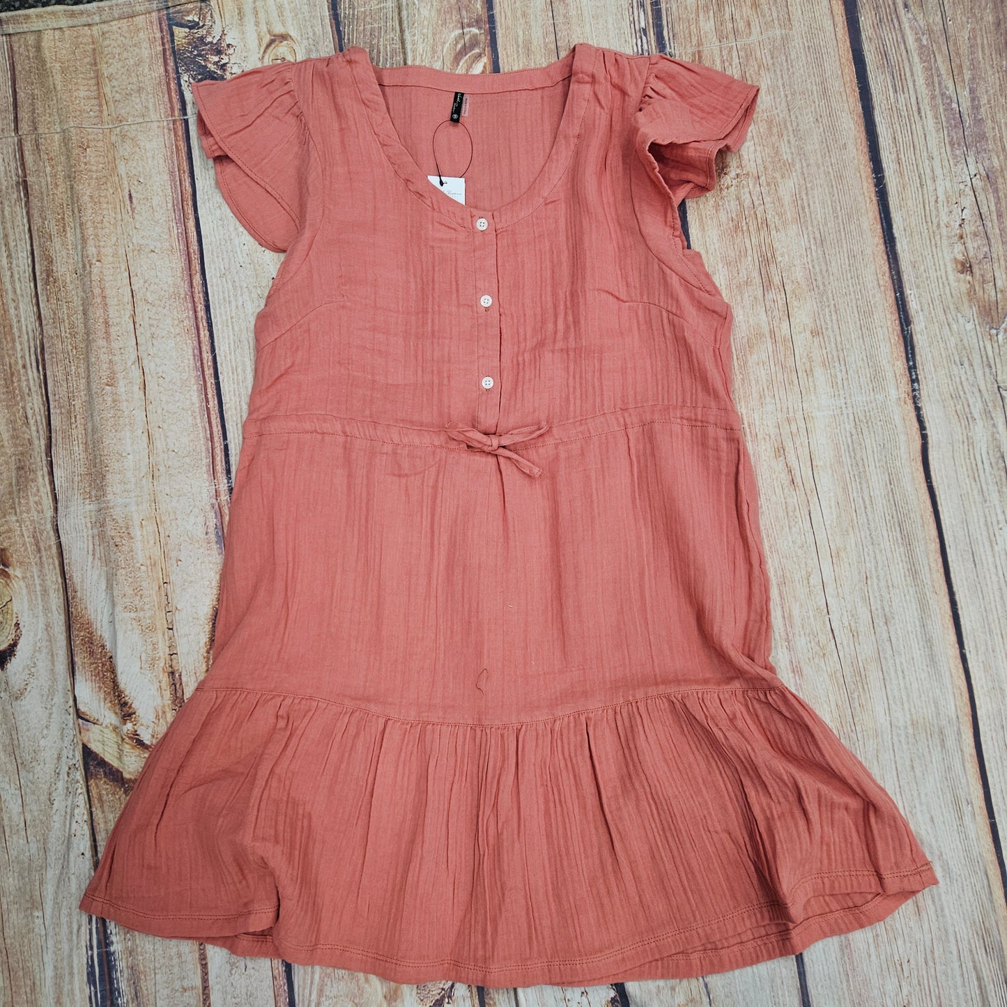 NORTH RIVER DOUBLE WEAVER V-NECK DRESS 0047