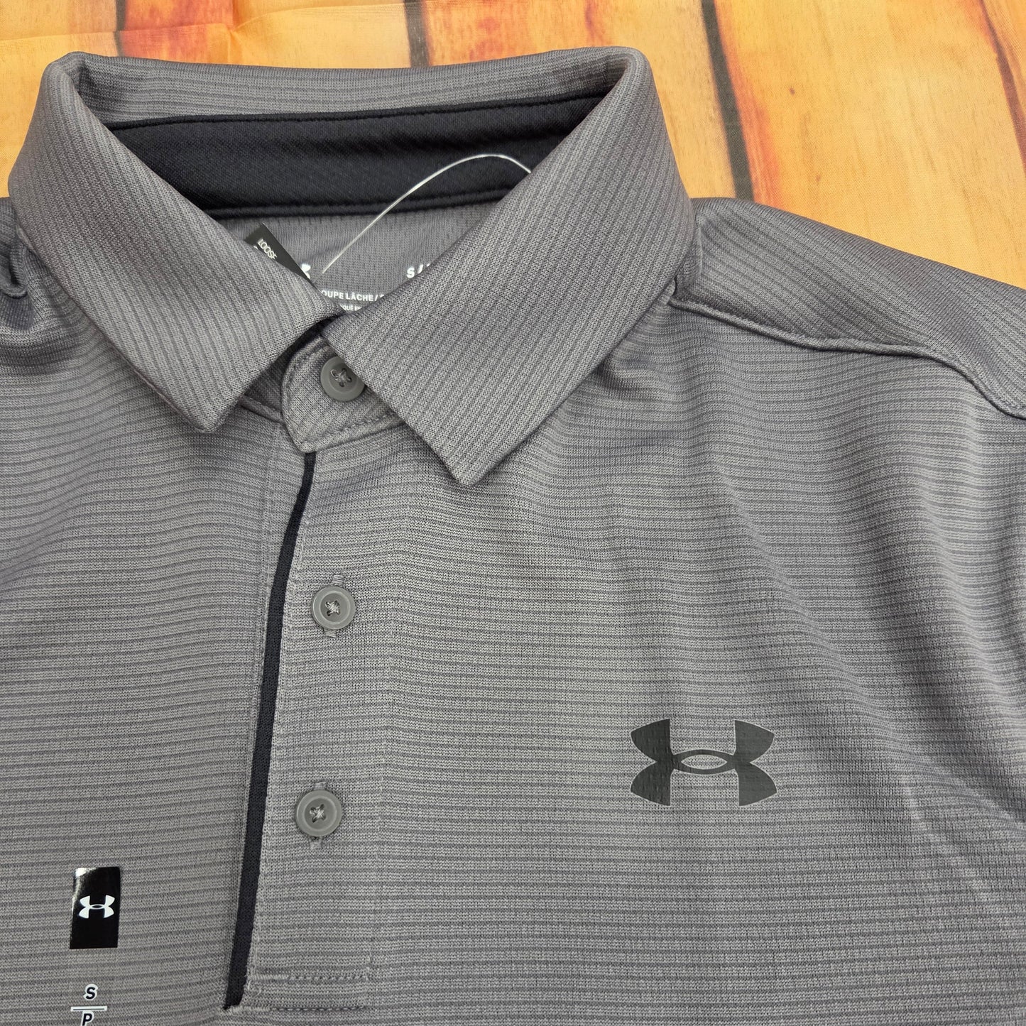 UA MENS TECH GRAY POLO 1290140-040
