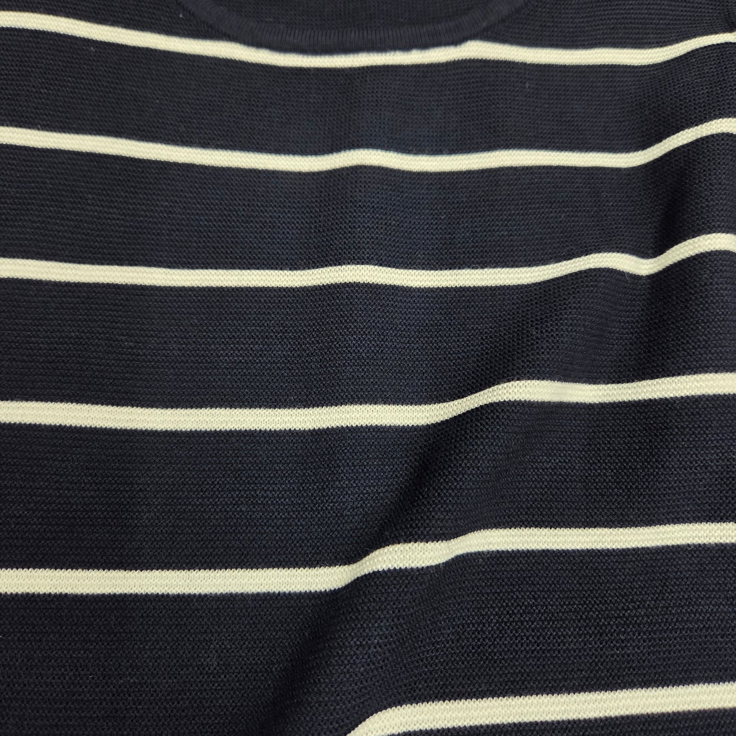 PAPILLON STRIPED DROP SLEEVE NAVY ST21298