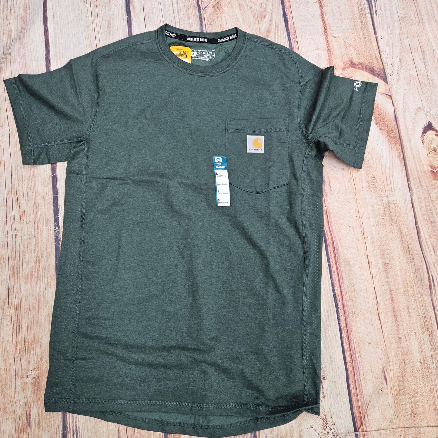 CARHARTT MEN'S FORCE RELAXED FIT MIDWEIGHT S/S POCKET TEE 106652-GI6