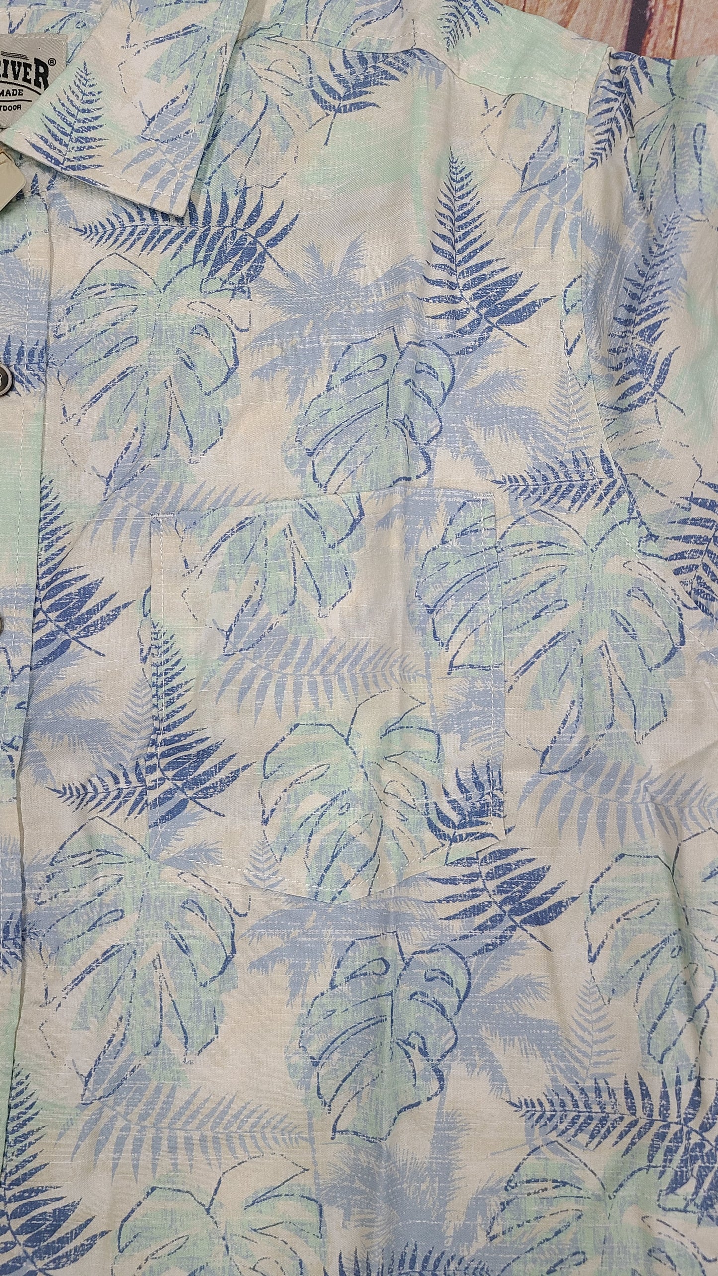 NORTH RIVER TENCEL BLEND HAWAIIAN MULTI COLOR SHIRT NRM5359