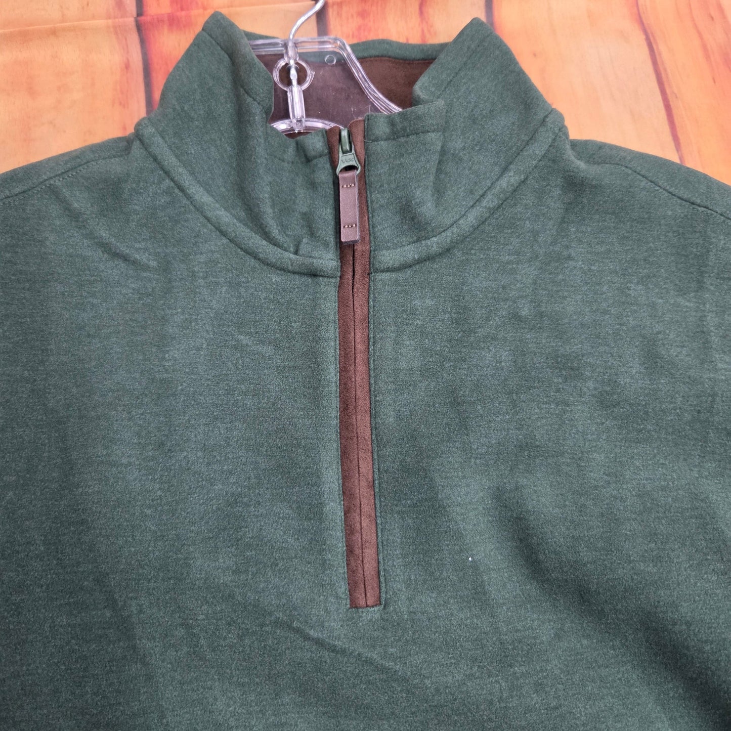 FX FUSION CASHMERE SOFT TOUCH 1/4 ZIP OLIVE