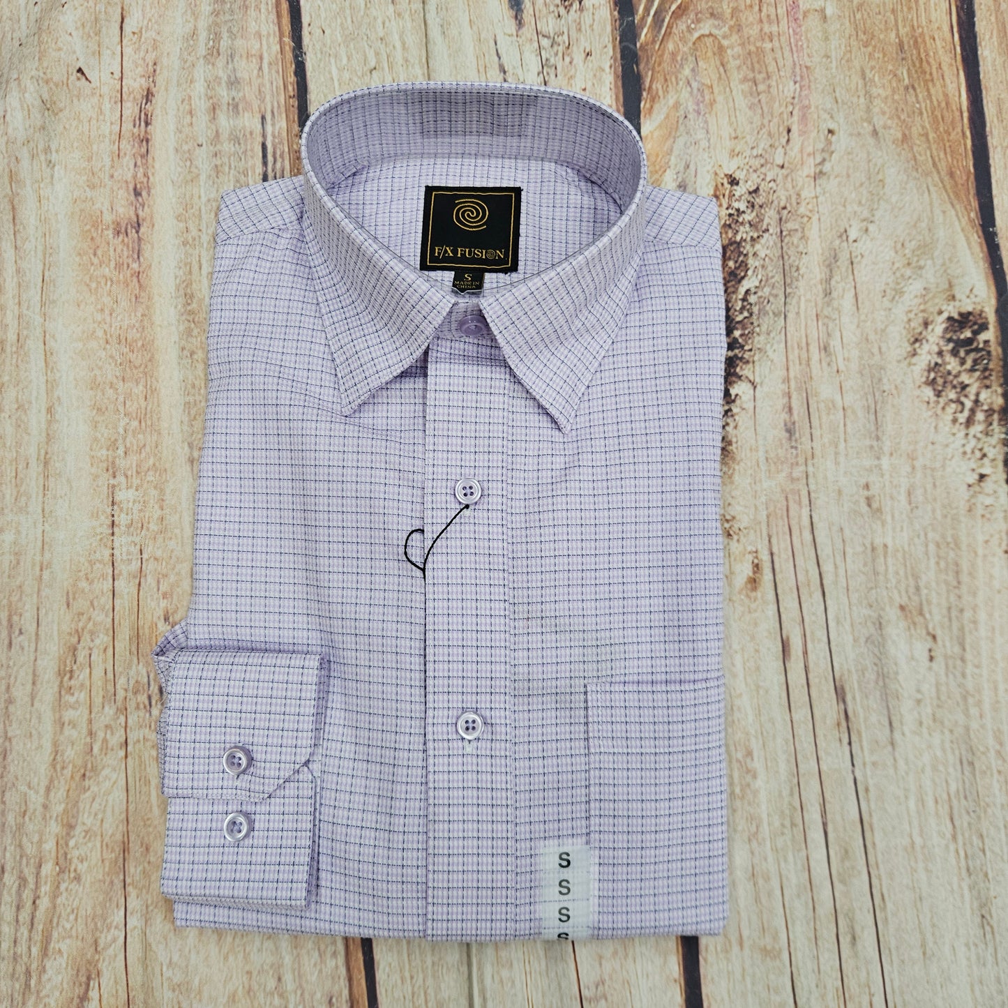 FX FUSION TEXTURED JACQUARD PURPLE LS FW11041