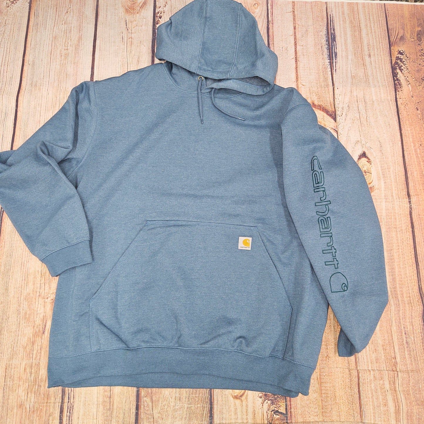 CARHARTT Loose Fit MID WEIGHT LOGO SLEEVE GRAPHIC SWEATSHIRT K288-HH5 TEAL