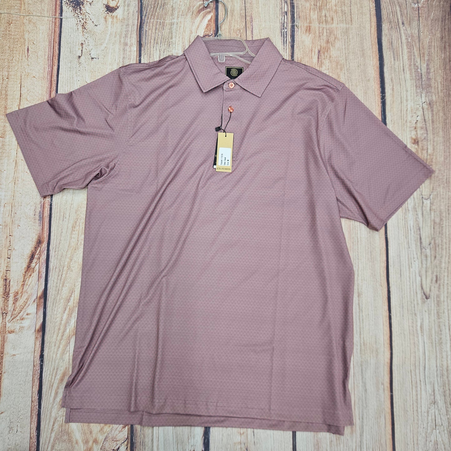 FX FUSION MUTED DIAMOND PRINT POLO 11076