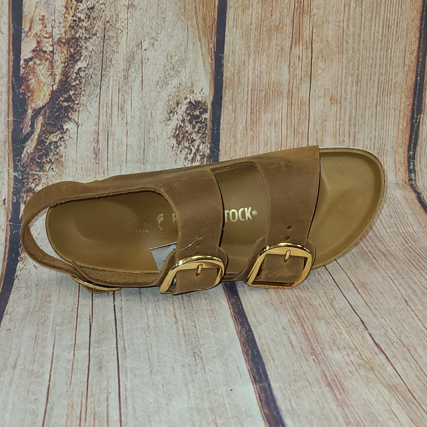 CLEARANCE Birkenstock 1024067 Milano Big Buckle Cognac Womens #16