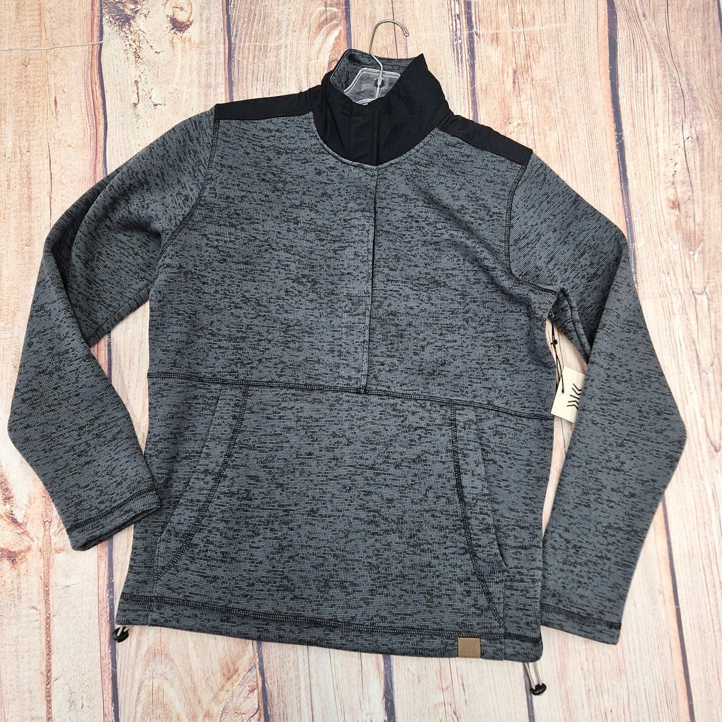 DKOTA GRIZZLY PEWTER 3/4 BUTTON UP LONG SLEEVE SWEATER DOBBS D1450-026