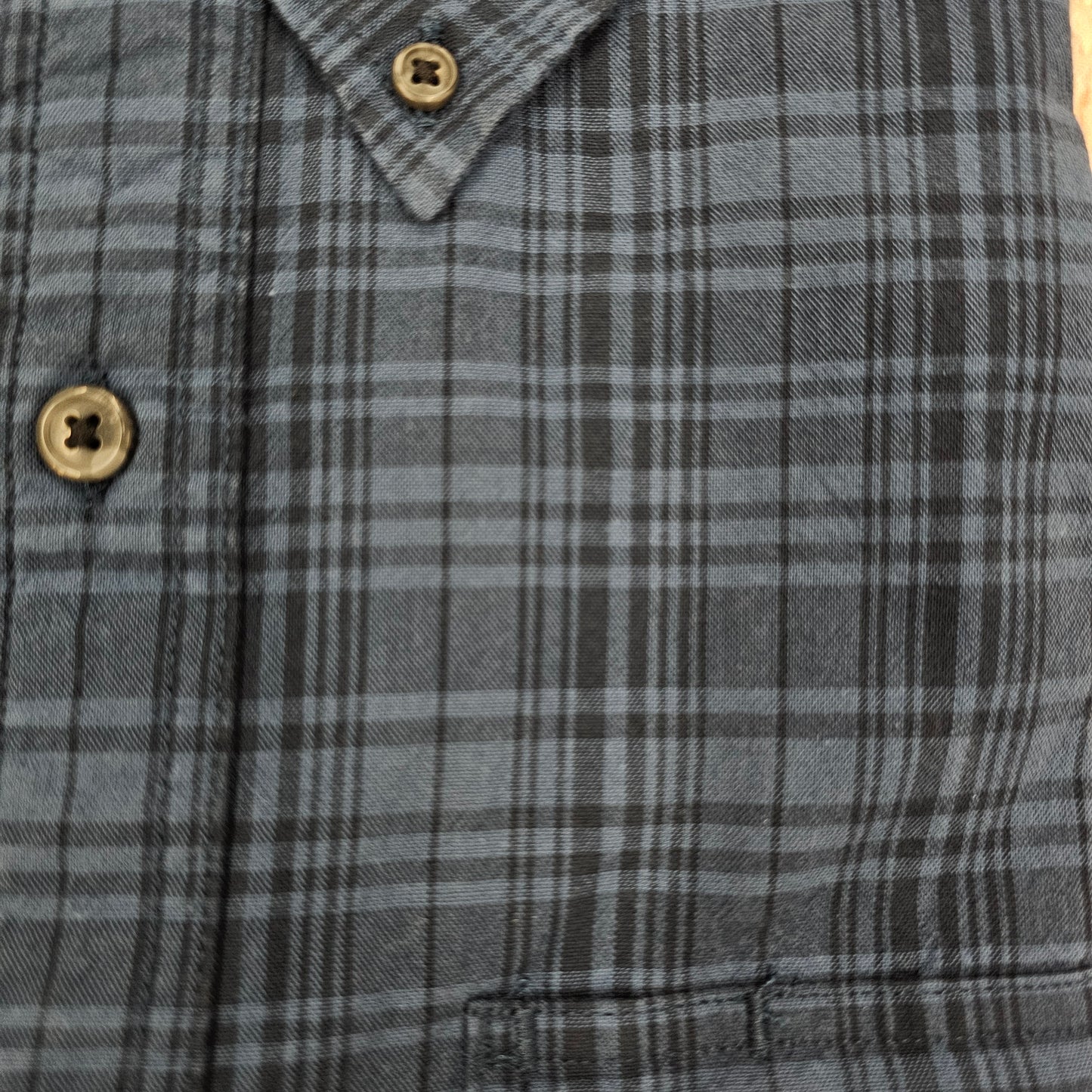 CARHARTT LOOSE FIT MIDWEIGHT CHAMBRAY LONG SLEEVE PLAID SHIRT 106355-DBL