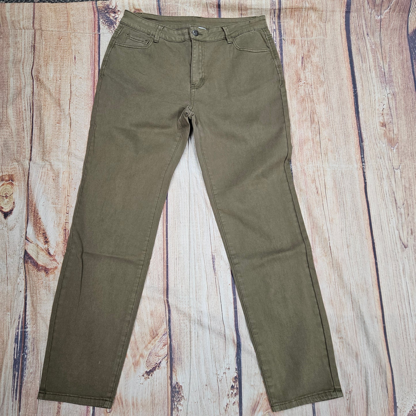 ETHYL BASIC OLIVE TWILL PANT Z127OLV