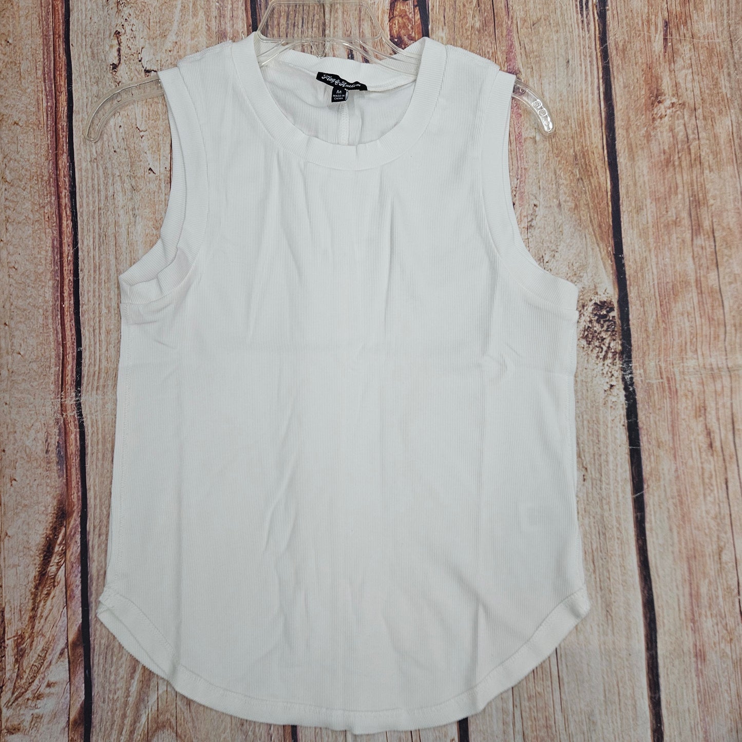FLAG AND ANTHEM SEAMED TANK TOP WHITE SP26KT7587W