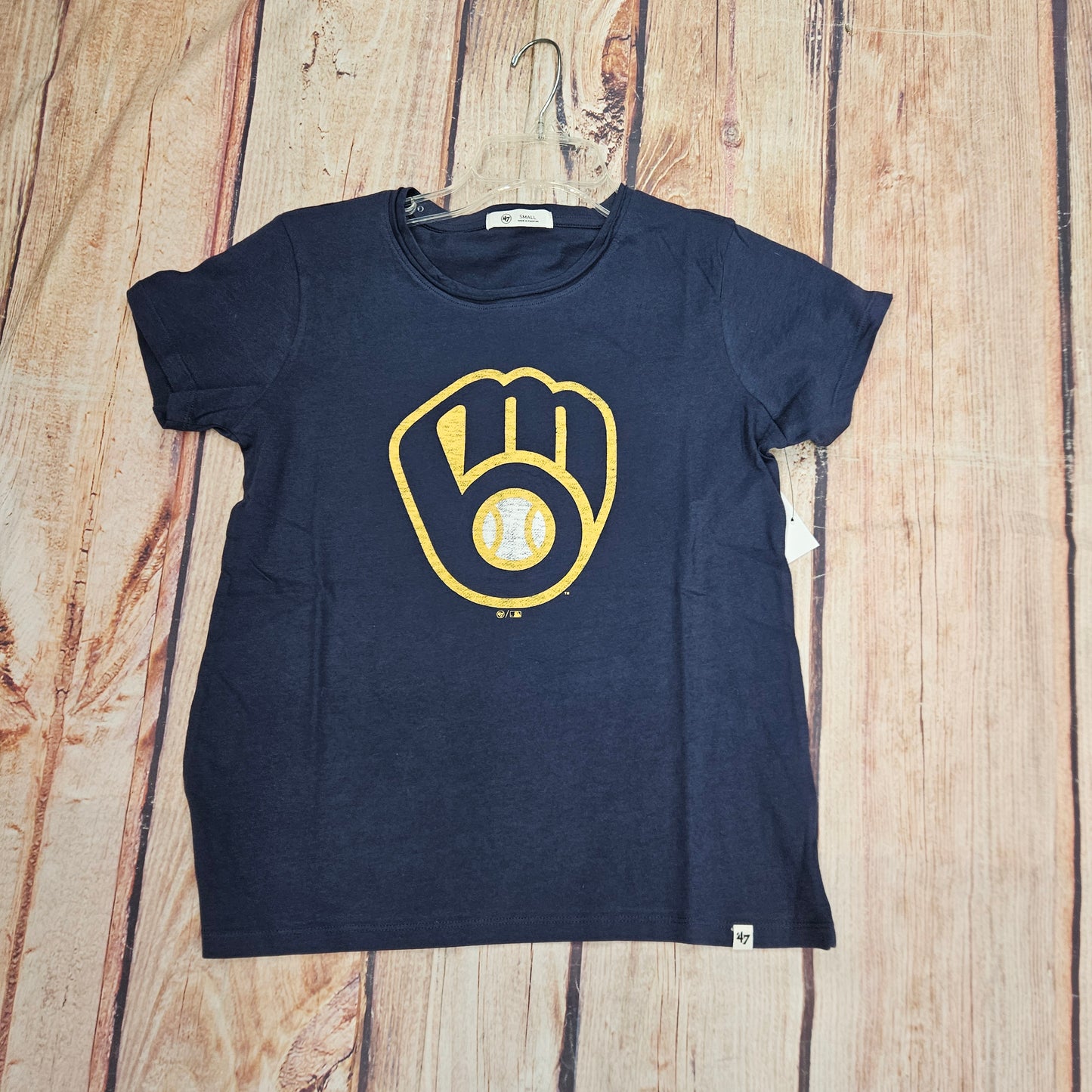 47 BRAND MILWAUKEE BREWERS ATLAS BLUE SS TEE 533808