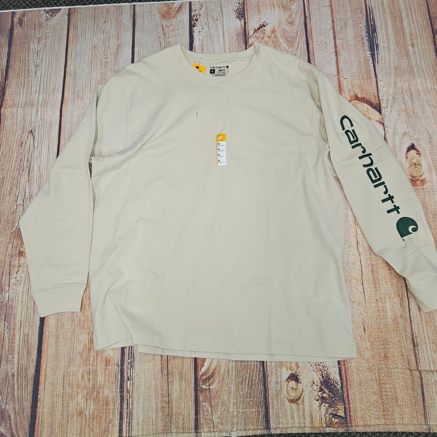 CARHARTT Loose Fit Heavyweight LONG SLEEVE GRAPHIC T-SHIRT K231-A16 BEACH HEATHER