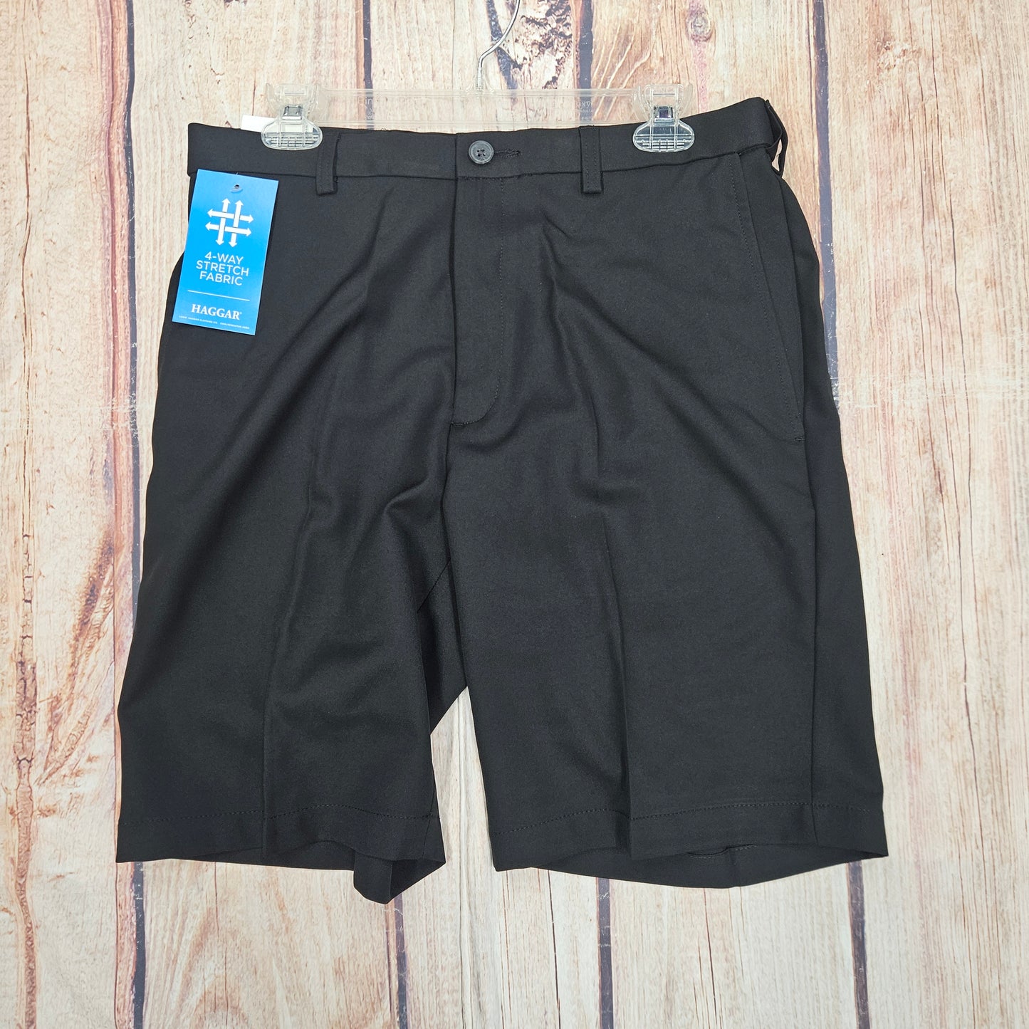 HAGGAR COOL 18 PRO SHORTS BLACK HS00438