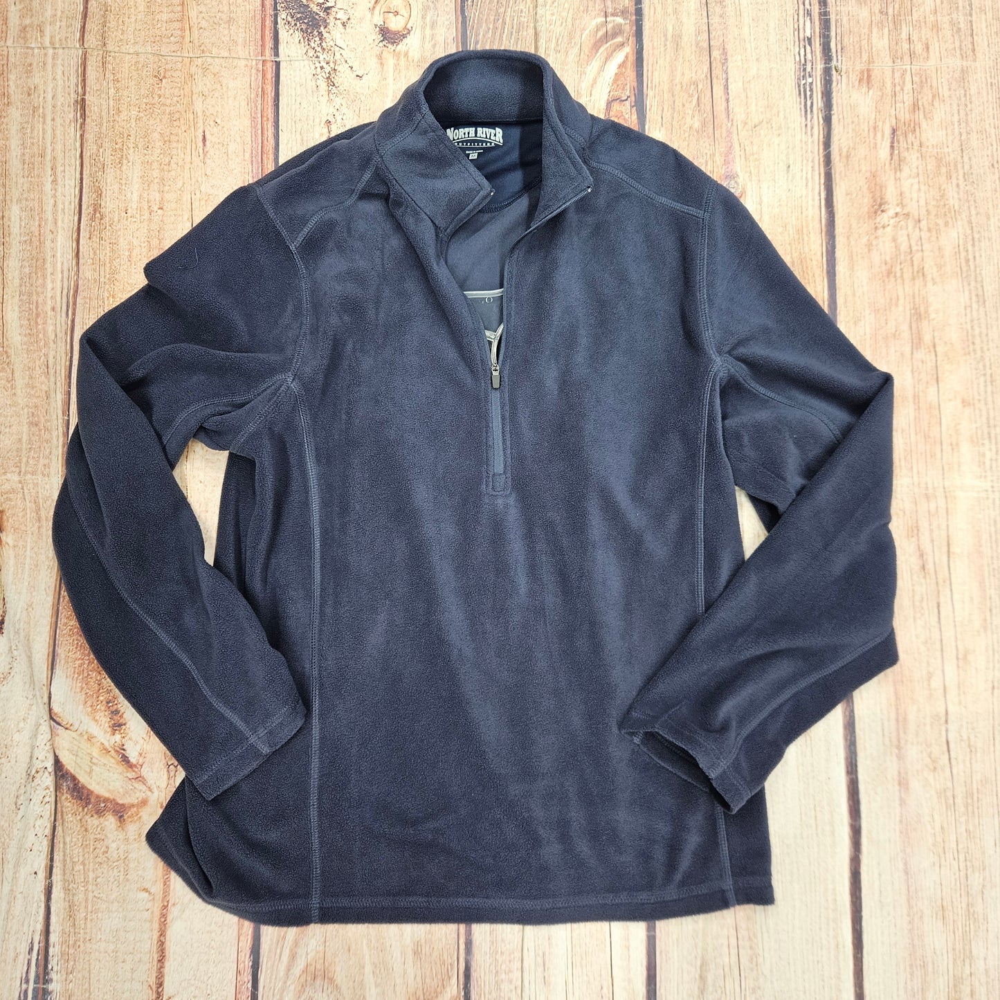 NORTH RIVER SOLID MICROFLEECE 1/4 ZIP NRM2235