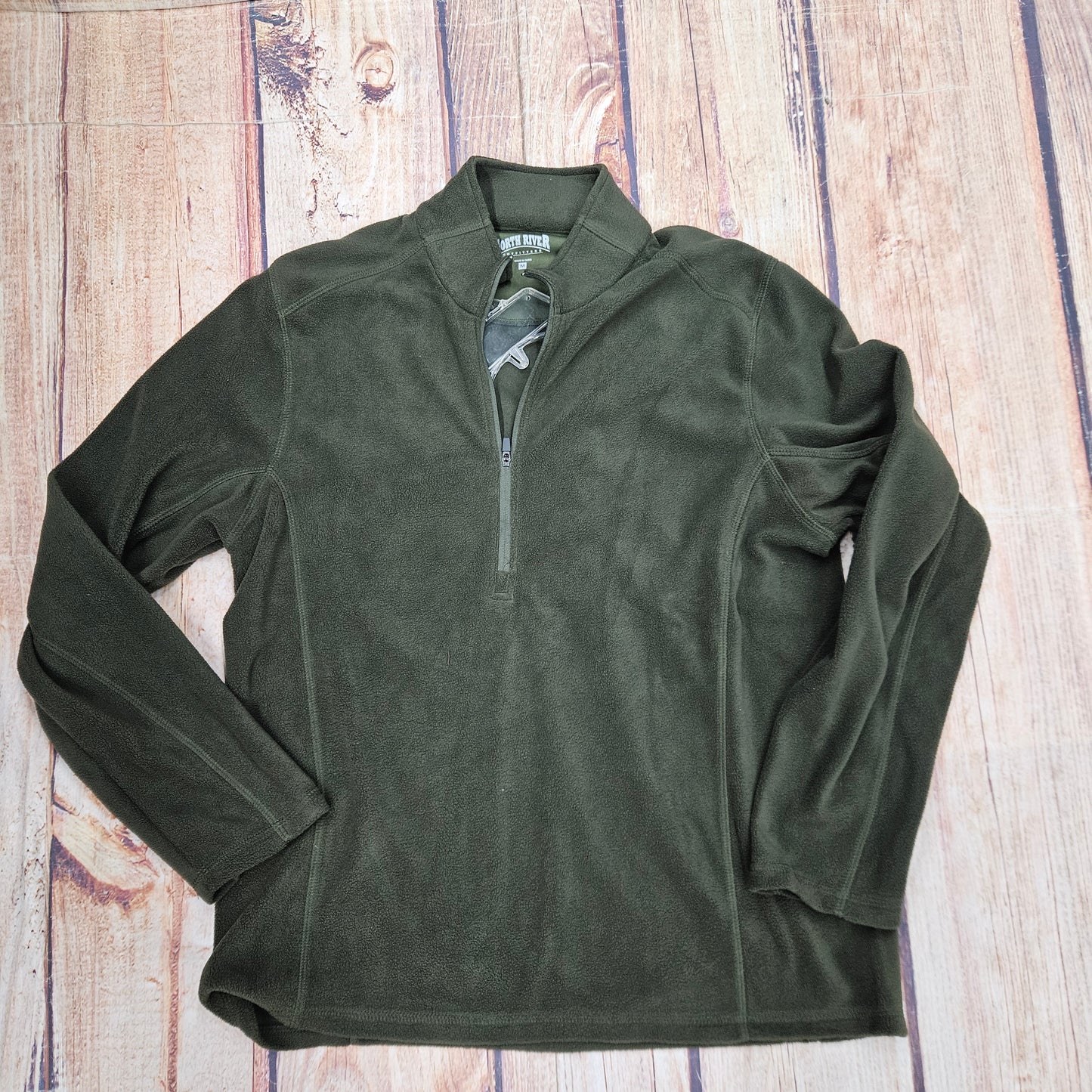 NORTH RIVER SOLID MICROFLEECE 1/4 ZIP NRM2235