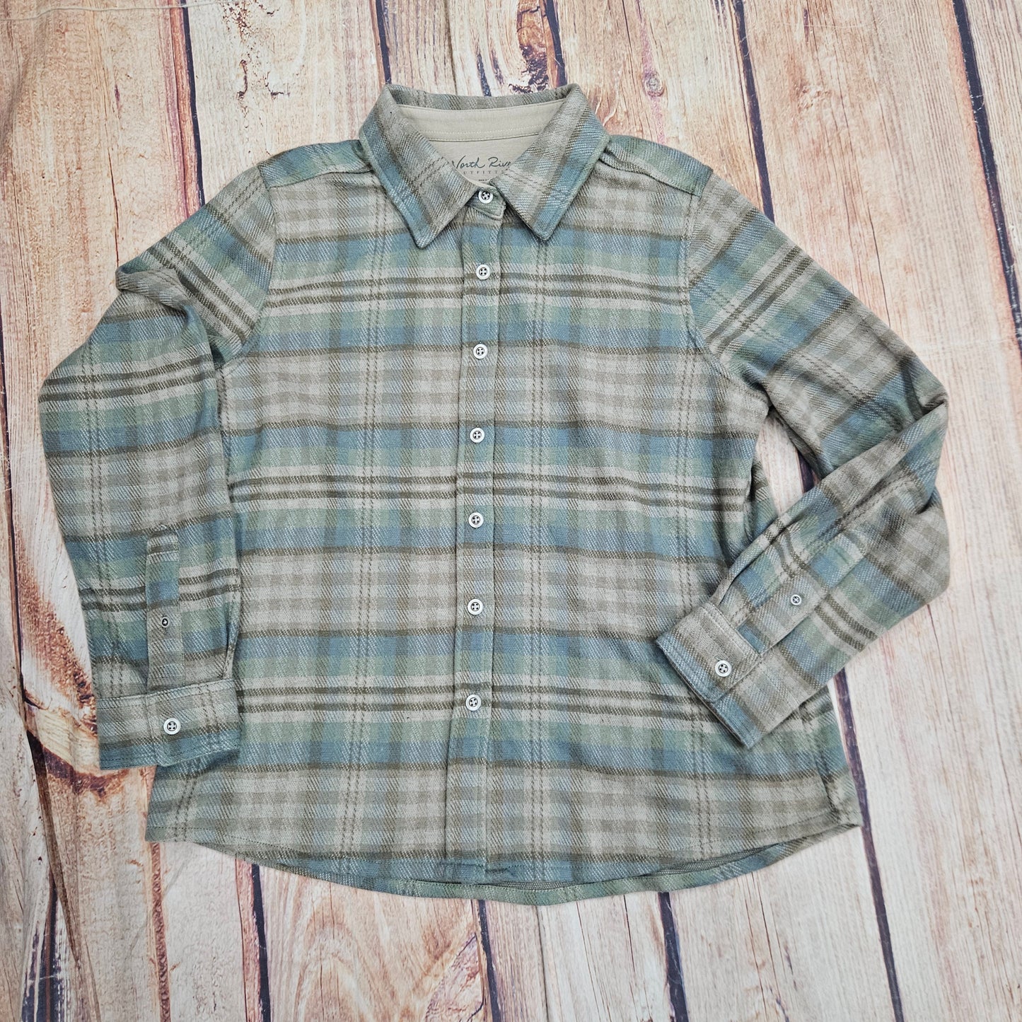NORTH RIVER WILLOW KNIT BUTTON FRONT SHIRT NRL 2619