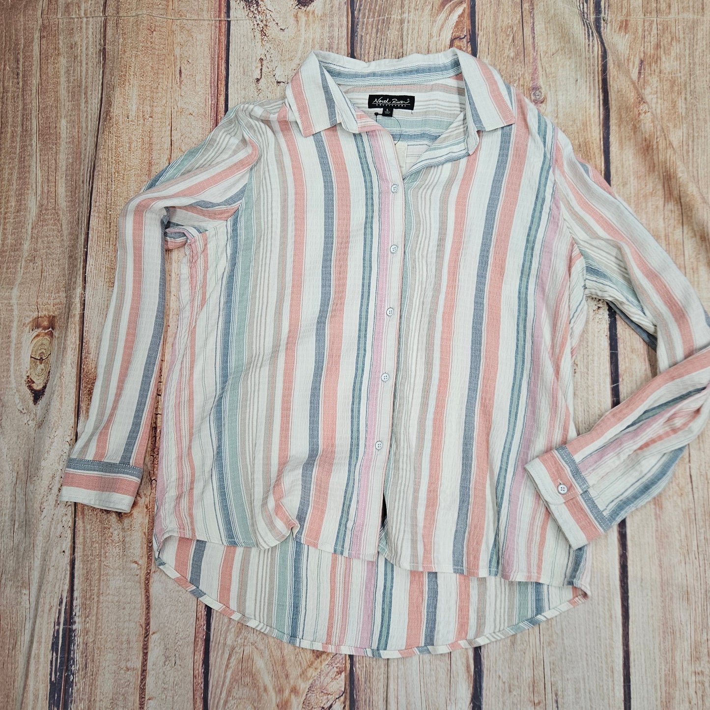 NORTH RIVER WOVEN LONG SLEEVE NRL3676