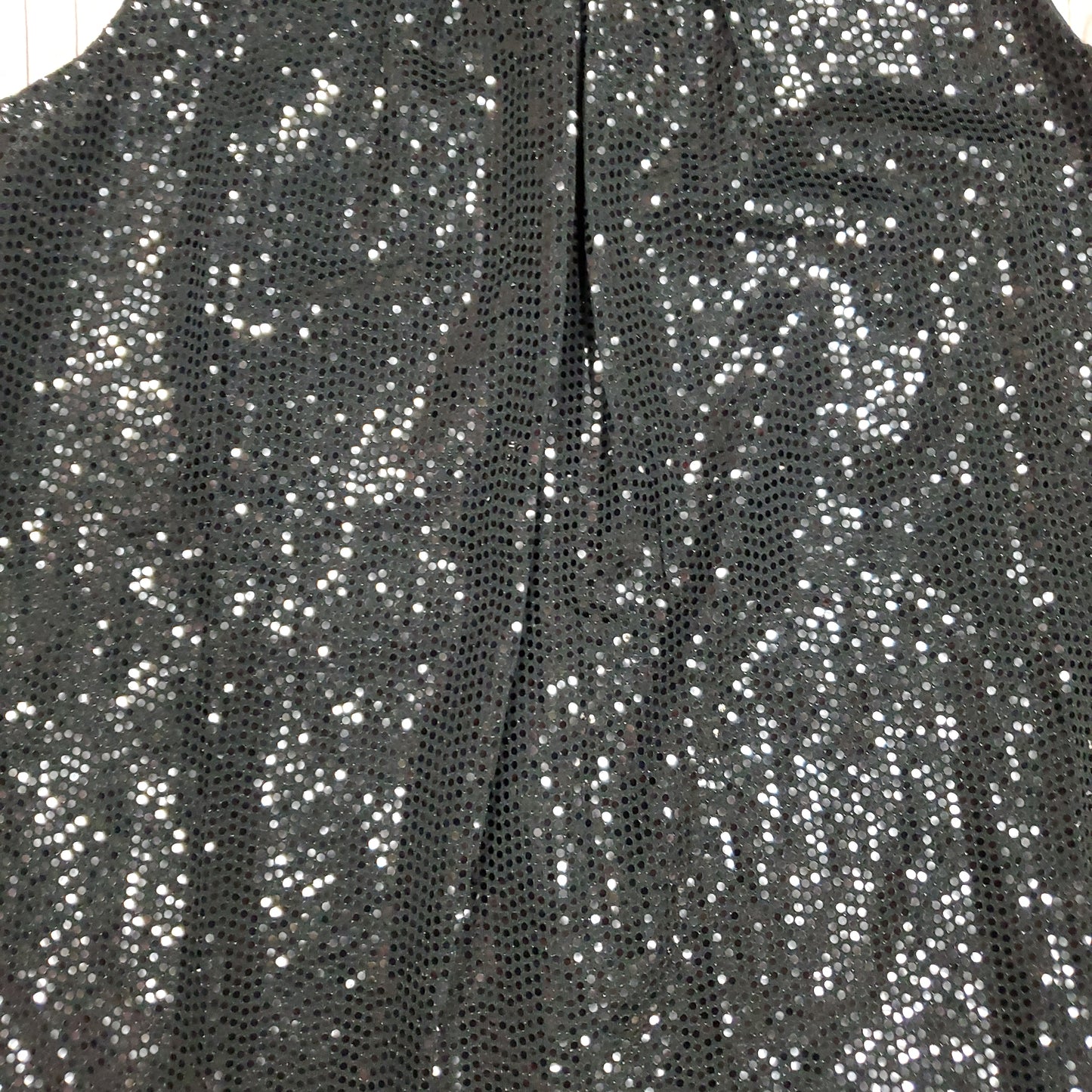 PAPILLON BLACK SEQUIN PLEATED STRETCH TOP